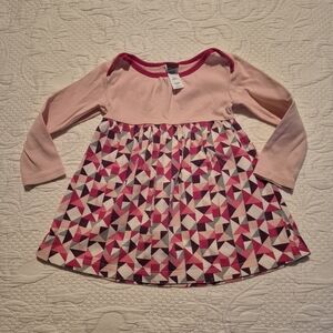 Tea Collection girls 18-24 months pink red with triangle bottom design marks